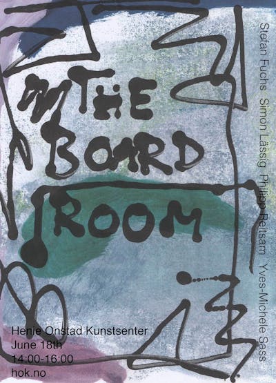 Flyer The Board Room med tekst