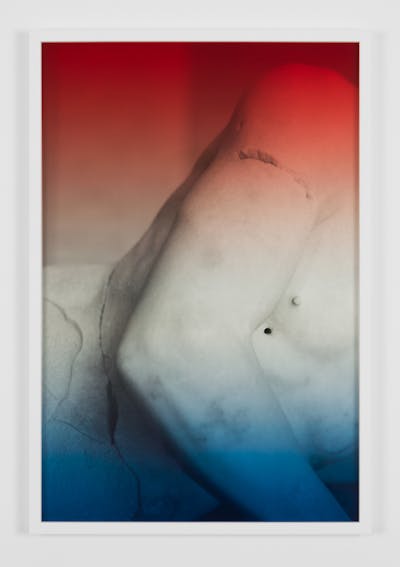 Espen Gleditsch The dying King Laomedon 2017 40x60 cm archival pigment print foil on glass