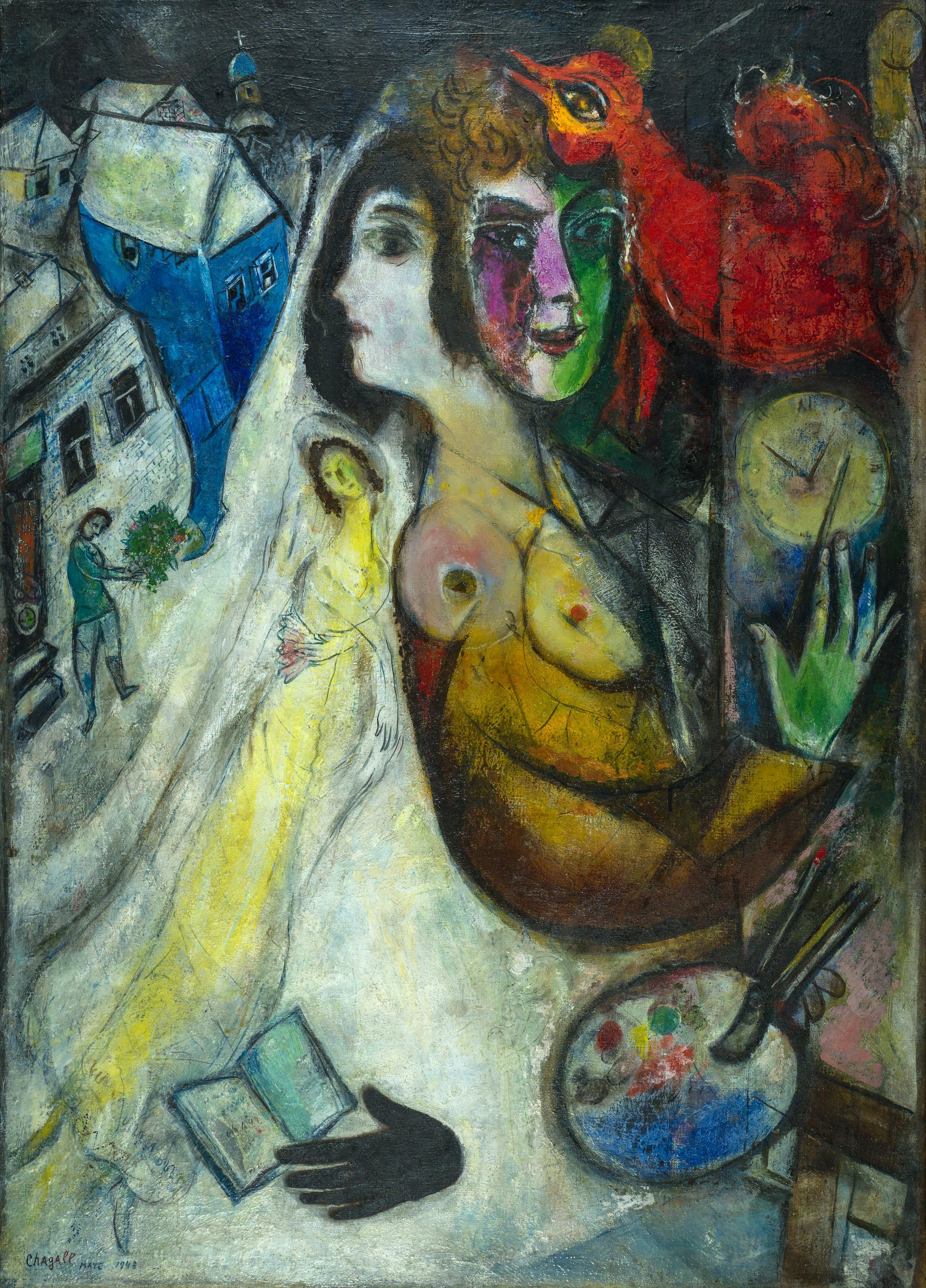 Chagall Den svarte hansken 1923 48 privatsamling
