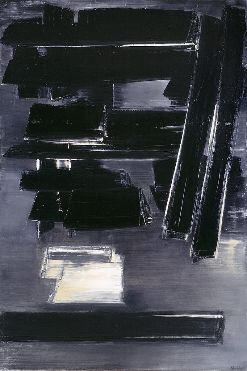 Pierre Soulages, Maleri 20. desember 58, 1958, Henie Onstad collection